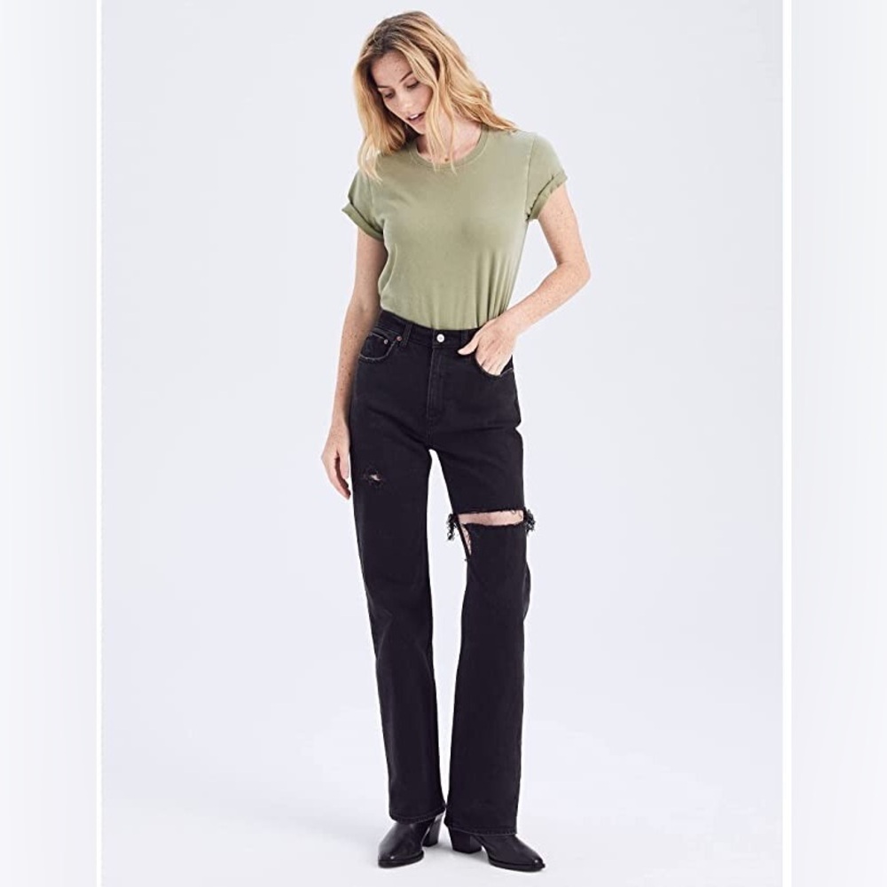 Abercrombie & Fitch Black Straight Leg Jeans